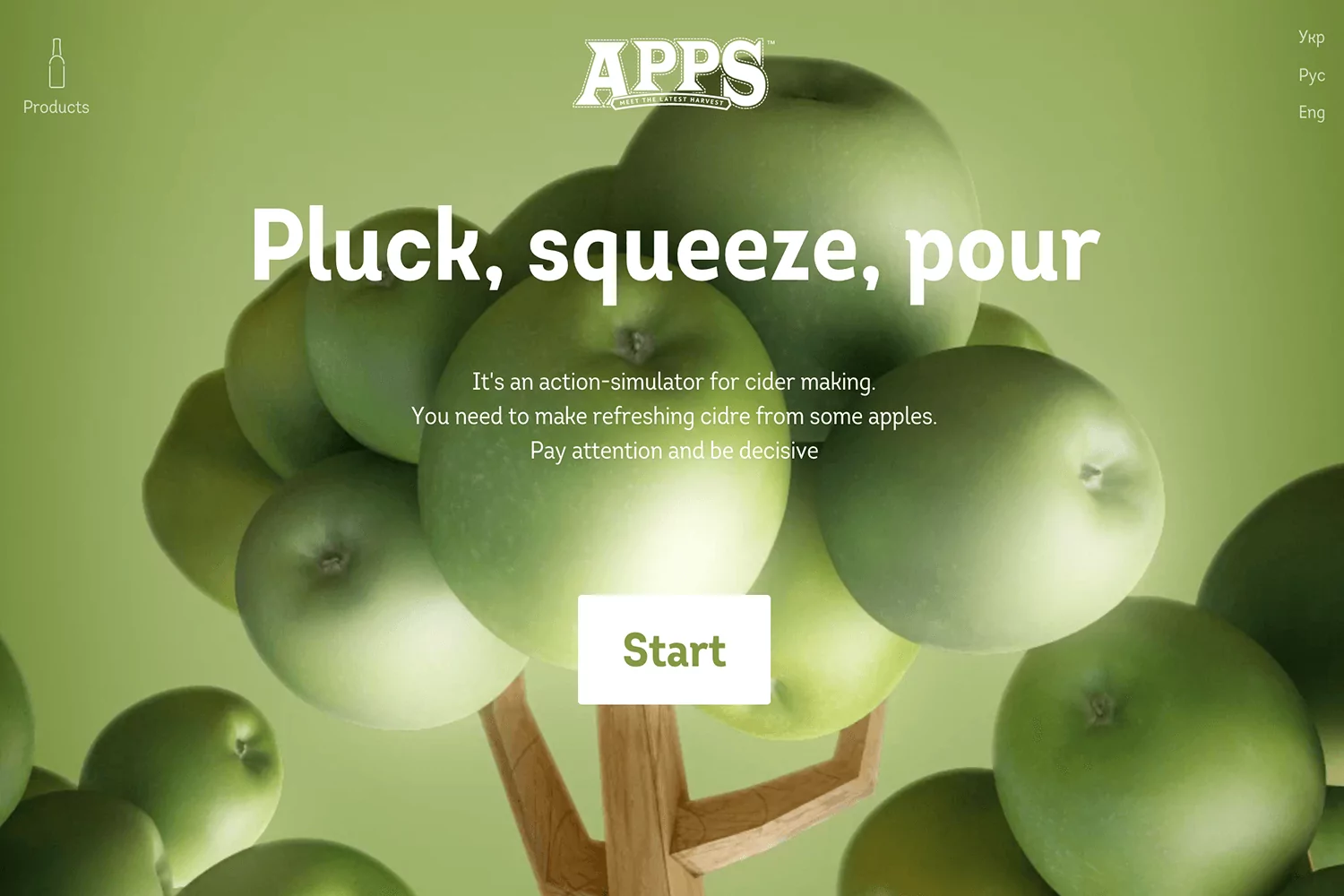 APPS interactive website design